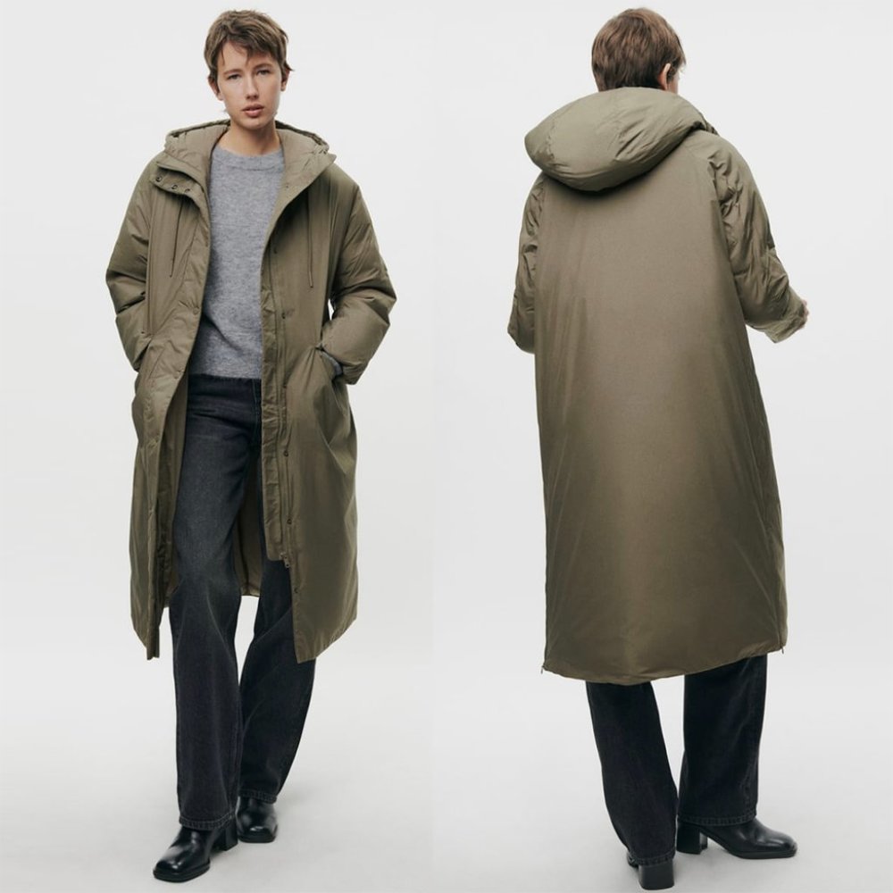 NEW ZARA long padded jacket 0518